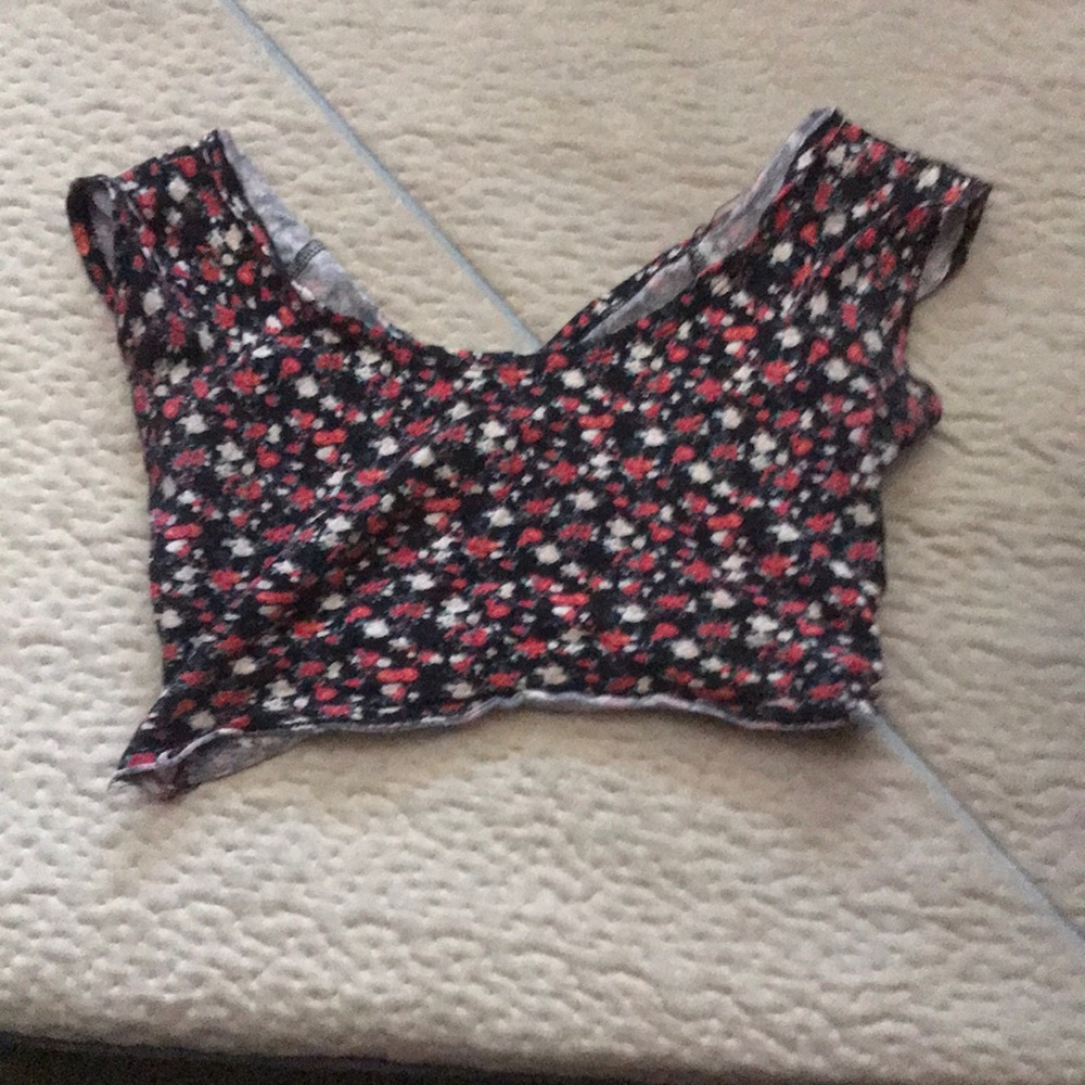 Flowery crop top